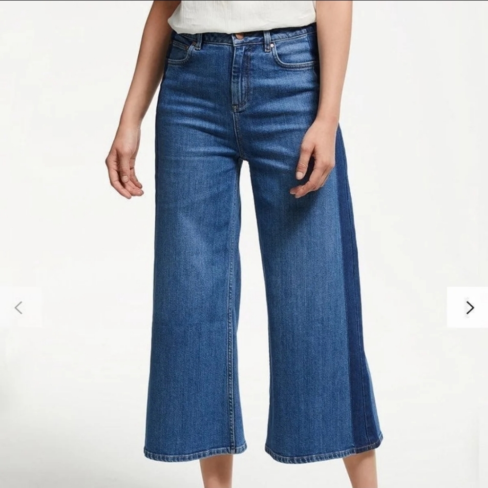 Boden York side stripe cropped jean 18L NWOT